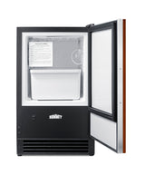 Drain-free manual defrost built-in icemaker with panel-ready door (Model BIM26IF)