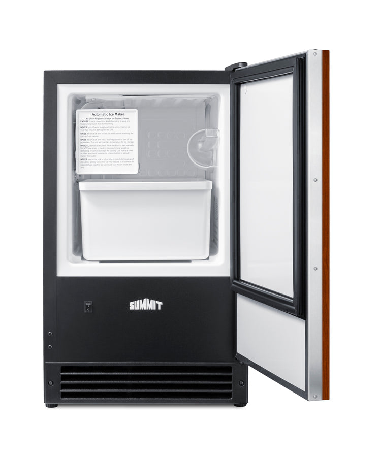 Drain-free manual defrost built-in icemaker with panel-ready door (Model BIM26IF)
