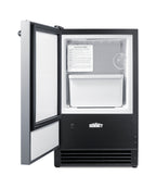 Drain-free manual defrost built-in icemaker (Model BIM26LHD) - Open
