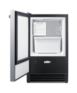 Drain-free manual defrost built-in icemaker (Model BIM26LHD) - Open