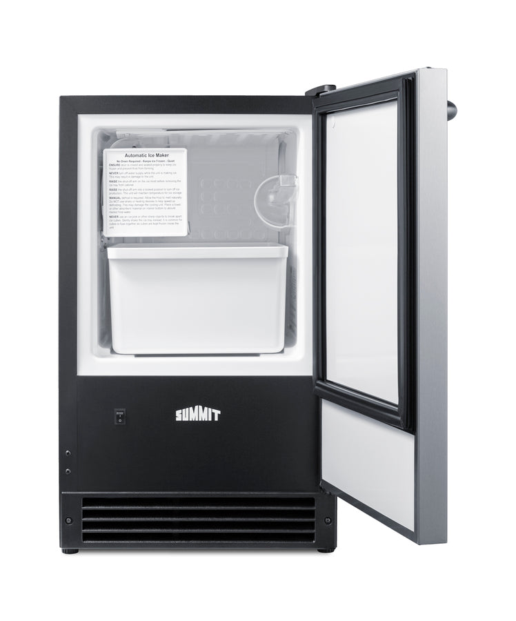 Drain-free manual defrost built-in icemaker (Model BIM26)