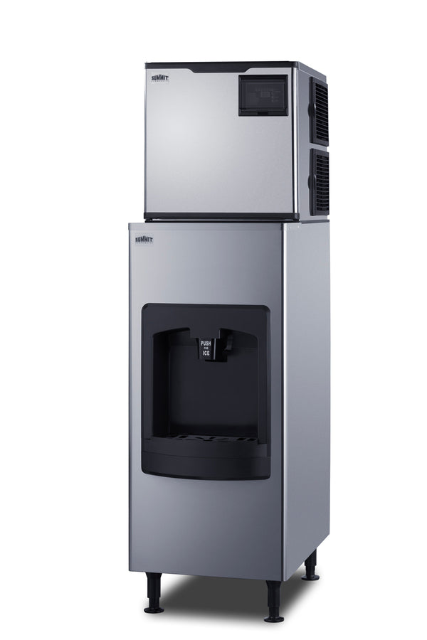 350 Pound clear ice maker with lower dispenser