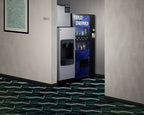 350 Pound clear ice maker with lower dispenser