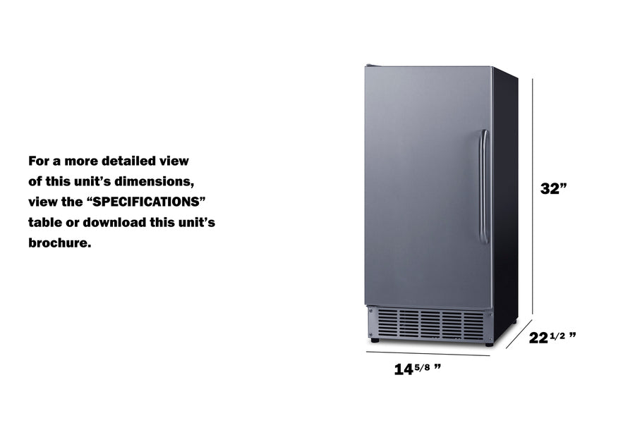 Accucold BIM44GADARHD - Dimensions