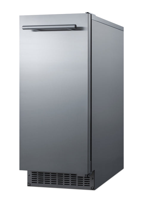 62 lb. Clear Outdoor/Indoor Icemaker (Model BIM68OSGDR) - Angle
