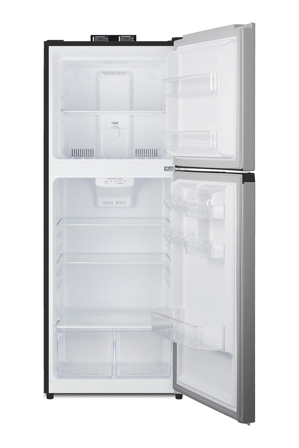 Frost-free break room refrigerator-freezer with NIST calibrated alarm/thermometers (Model BKRF1089PL) - Open