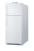 Accucold 18 cu.ft. break room refrigerator-freezer in white with NIST calibrated, Left Hinge – BKRF18WLHD - Angle