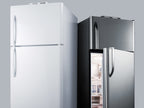 Accucold 18 cu.ft. break room refrigerator-freezer in white with NIST calibrated, Left Hinge – BKRF18WLHD - Bkrf Detail