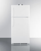 Accucold 18 cu.ft. break room refrigerator-freezer in white with NIST calibrated, Left Hinge – BKRF18WLHD