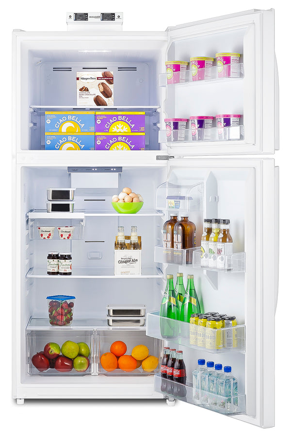 Accucold 21 cu.ft. break room refrigerator-freezer in white with NIST calibrated, Left Hinge – BKRF21WLHD
