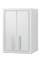 Accucold 12" wide wall cabinet with powder coated metal construction in a white finish – CAB1218TALLWH