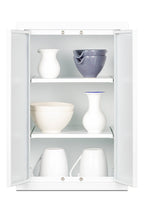Accucold 12" wide wall cabinet with powder coated metal construction in a white finish – CAB1218TALLWH