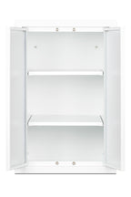 Accucold 12" wide wall cabinet with powder coated metal construction in a white finish – CAB1218TALLWH
