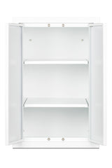 Accucold 12" wide wall cabinet with powder coated metal construction in a white finish – CAB1218TALLWH