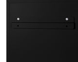 Accucold 12" wide wall cabinet with powder coated metal construction in a black finish – CAB12TALLBLK - Detail