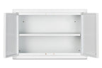 Accucold 18" wide wall cabinet with powder coated metal construction in a white finish – CAB1812WHITE - Open