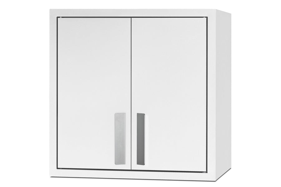Accucold 18" wide wall cabinet with powder coated metal construction in a white finish – CAB1818WHITE