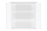 Accucold 18" wide wall cabinet with powder coated metal construction in a white finish – CAB1818WHITE