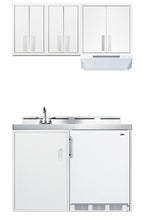Accucold 18" wide wall cabinet with powder coated metal construction in a white finish – CAB1818WHITE