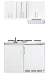 Accucold 18" wide wall cabinet with powder coated metal construction in a white finish – CAB1818WHITE