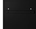 Accucold 18" wide wall cabinet with powder coated metal construction in a black finish – CAB18TALLBLK - Detail