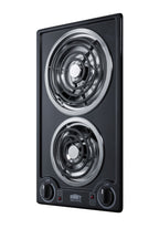 115V 2-burner coil cooktop in black, made in the USA