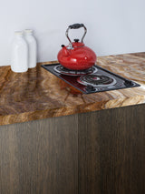 220V 2-burner coil cooktop in black, made in the USA