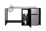 Barrier-free all-in-one kitchenette with refrigerator, sink, and cooktop, ADA (Model CK72ADALBF)