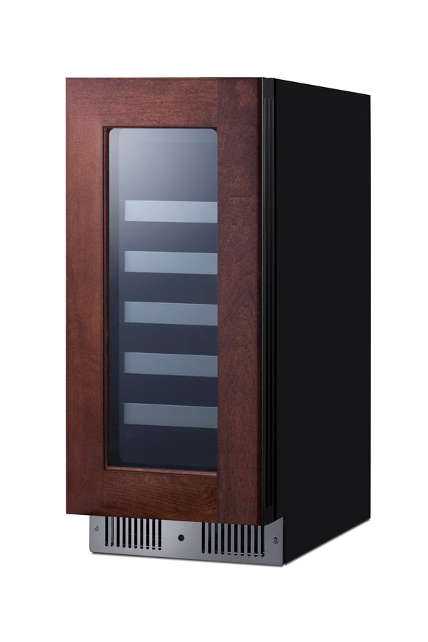 Accucold 15" Wide Built-in Wine Cellar with Panel-ready Glass Door (Model CL155WC1PNRLHD)