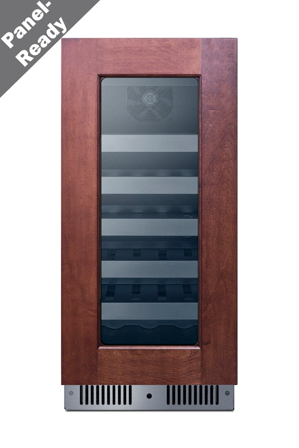 Accucold 15" Wide Built-in Wine Cellar with Panel-ready Glass Door (Model CL155WC1PNRLHD)