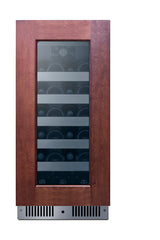Accucold 15" Wide Built-in Wine Cellar with Panel-ready Glass Door (Model CL155WC1PNRLHD)