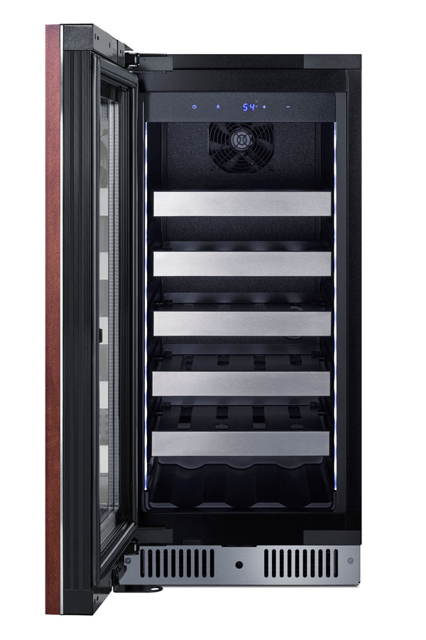 Accucold 15" Wide Built-in Wine Cellar with Panel-ready Glass Door (Model CL155WC1PNRLHD)