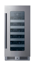 Accucold 15" Wide Built-in Wine Cellar with Seamless Stainless Steel Door Trim (Model CL155WC1)