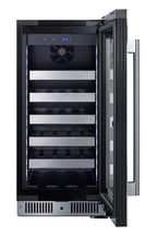 Accucold 15" Wide Built-in Wine Cellar with Seamless Stainless Steel Door Trim (Model CL155WC1)