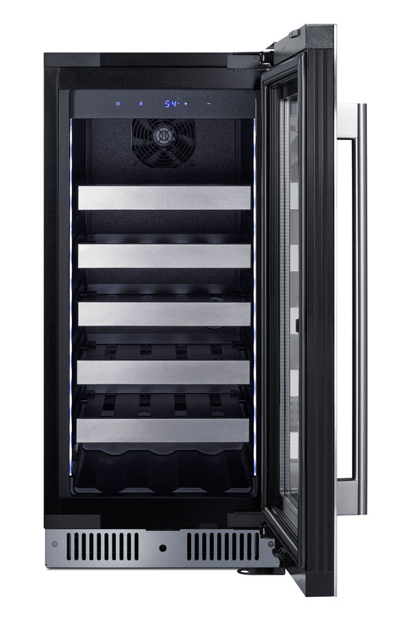 Accucold 15" Wide Built-in Wine Cellar with Seamless Stainless Steel Door Trim (Model CL155WC1)