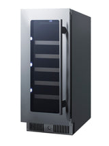 15" Wide Built-in Wine Cellar with Seamless Stainless Steel Door Trim (Model CL155WCLHD)
