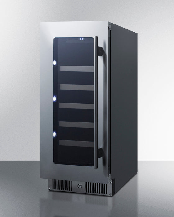 Accucold 15" Wide Built-in Wine Cellar with Panel-ready Glass Door (Model CL155WC1PNR)