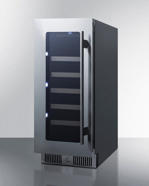 Accucold 15" Wide Built-in Wine Cellar with Panel-ready Glass Door (Model CL155WC1PNR)