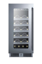 15" Wide Built-in Wine Cellar with Seamless Stainless Steel Door Trim (Model CL155WCLHD)