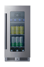 Accucold 15" Wide Built-in Beverage Center with Seamless Stainless Steel Door Trim (Model CL156BV1)