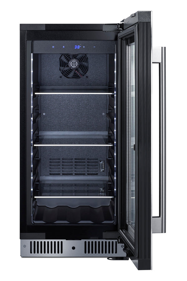 Accucold 15" Wide Built-in Beverage Center with Seamless Stainless Steel Door Trim (Model CL156BV1)