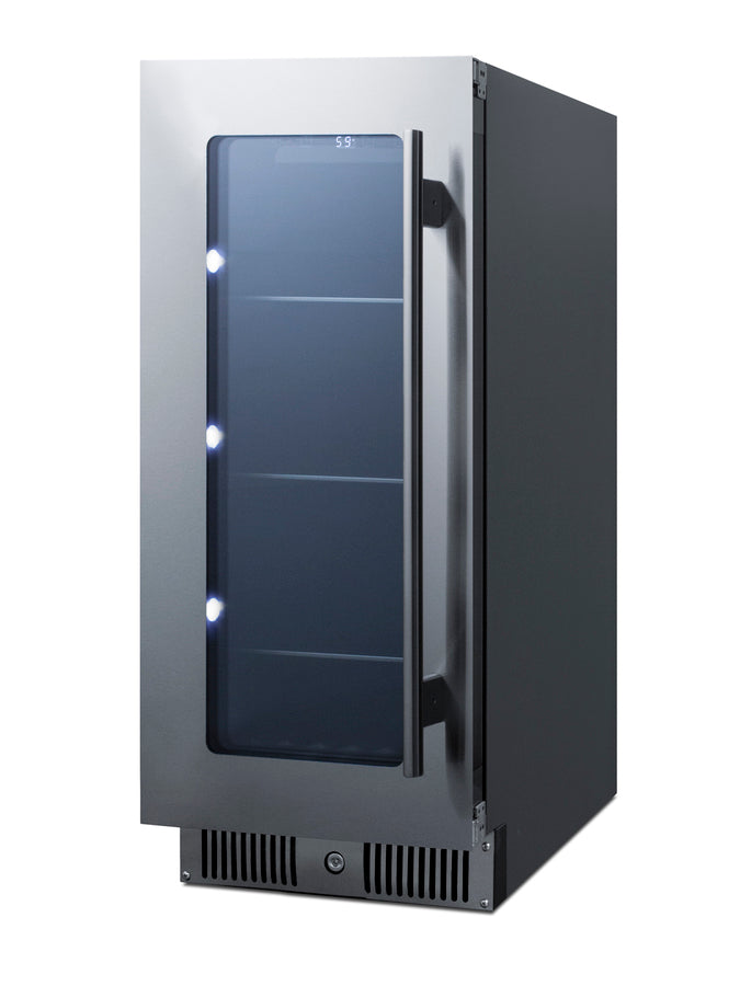 15" Wide Built-in Beverage Center with Seamless Stainless Steel Door Trim (Model CL156BVLHD)