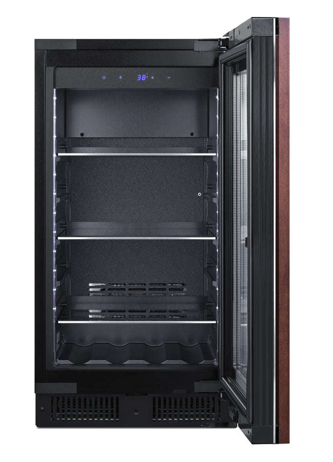 Accucold 18" Wide Built-in Beverage Center with Panel-ready Glass Door (Model CL181WBVPNR)