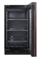 Accucold 18" Wide Built-in Beverage Center with Panel-ready Glass Door (Model CL181WBVPNR)