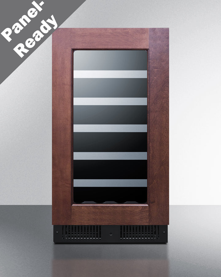 Accucold 18" Wide Built-in Wine Cellar with Panel-ready Glass Door