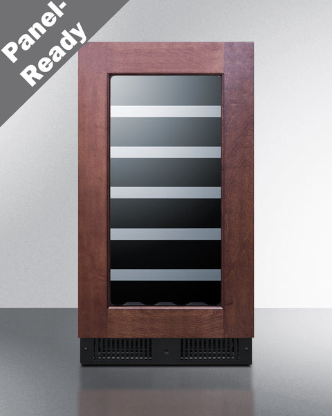 Accucold 18" Wide Built-in Wine Cellar with Panel-ready Glass Door