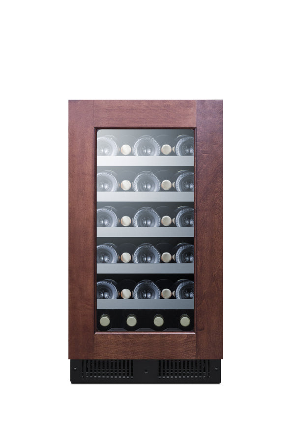 18" Wide Built-in Wine Cellar with Panel-ready Glass Door - Full