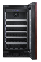 18" Wide Built-in Wine Cellar with Panel-ready Glass Door - Open