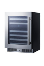 Accucold 24" Wide Premium Dual Zone Undercounter Wine Cellar (Model CL244WC2LHD)