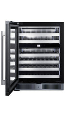 Accucold 24" Wide Premium Dual Zone Undercounter Wine Cellar (Model CL244WC2LHD)